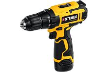 Дрель-шуруповерт аккумуляторная STEHER 12В, 2 АКБ (2Ач), в кейсе, дрель-шуруповерт. CD-120-2 картинка